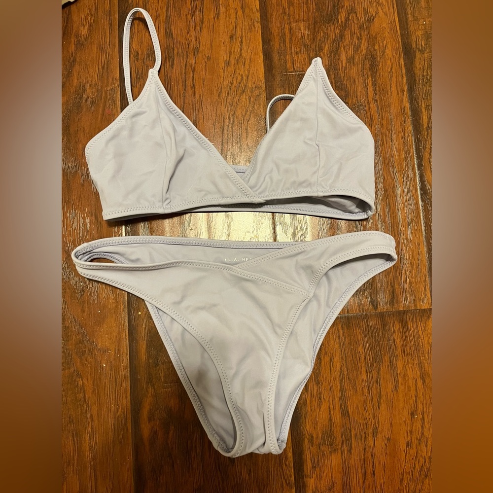 la hearts lavender bikini size xs top size small bottom